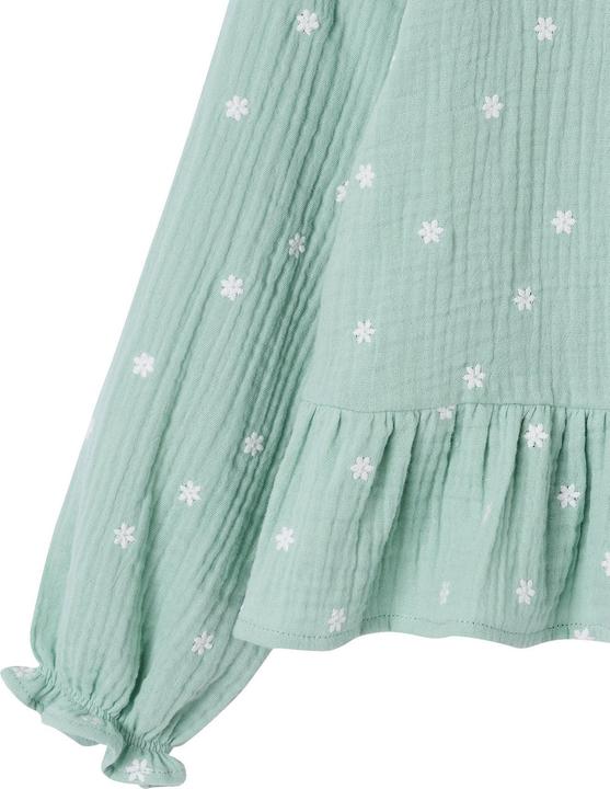 Immagine prodotto Vertbaudet Musselinbluse Mädchen mit Knopfverschluss (110)