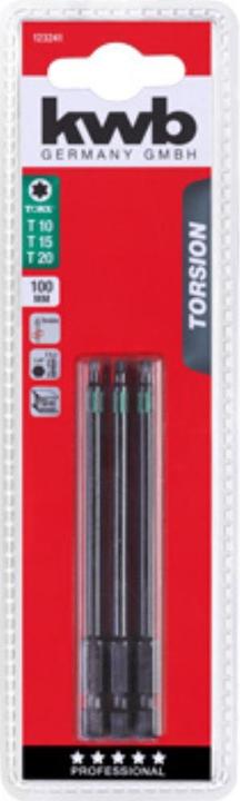 Actual product image kwb 3 Bits 100mm T Set 1 Torsion
