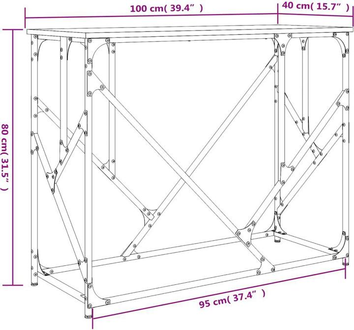 Produktbild vidaXL Konsolentisch (100 x 40 x 80 cm)