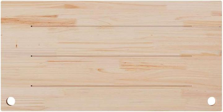 Image du produit VidaXL Plateau de bureau Blanc 110x60x2,5 cm Pin massif (110 x 60 x 2,5 cm)