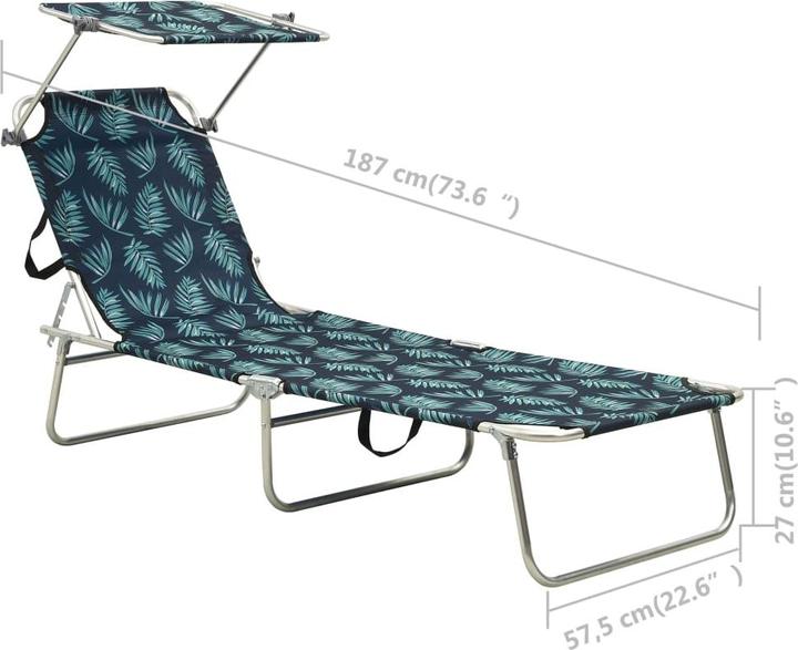 Produktbild vidaXL Sonnenliege (187 cm)