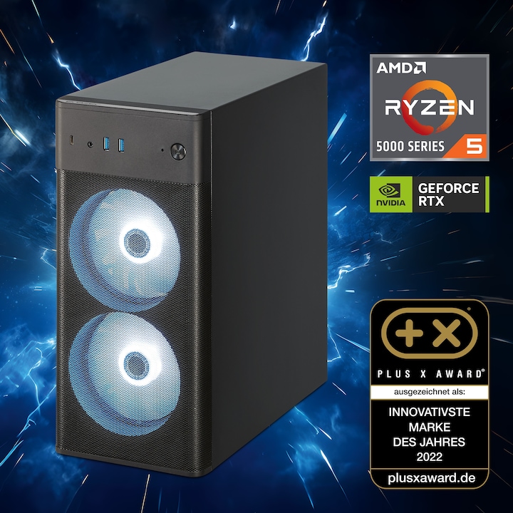 Image du produit Erazer Recon P45 R5 5500 16GB/1TB SSD RTX3050 Win 11 (AMD Ryzen 5 5500, 16 Go, 1024 Go, GeForce RTX 3050)