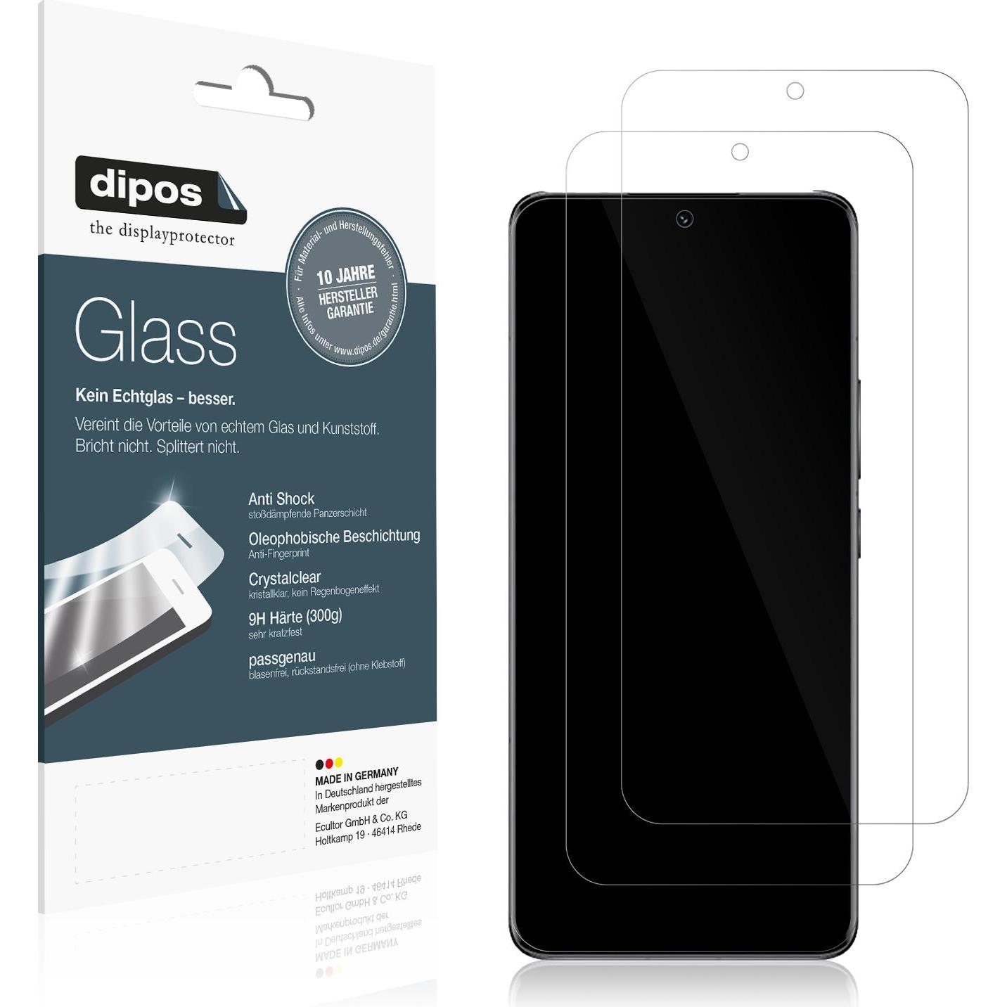 Dipos Displayschutz Anti-Shock (1 Stück, Xiaomi 13 Pro), Smartphone Schutzfolie, Transparent