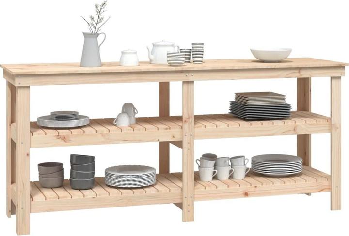 Immagine prodotto VidaXL Werkbank 181x50x80 cm Massivholz Kiefer,Material: Massives (181 cm, 50 cm)