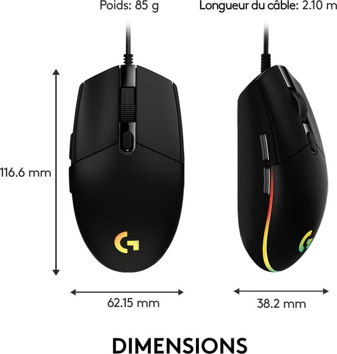 Produktbild Logitech G G203 Lightsync (Kabelgebunden)