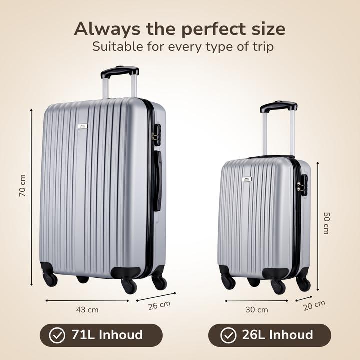 Produktbild Slazenger Trolley Set 18/26" 2pcs Silver