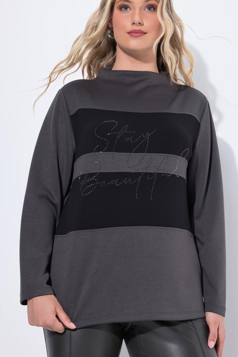 Produktbild Ulla Popken Sweatshirt, Oversized, Stehkragen, Langarm, Modalmix (58)