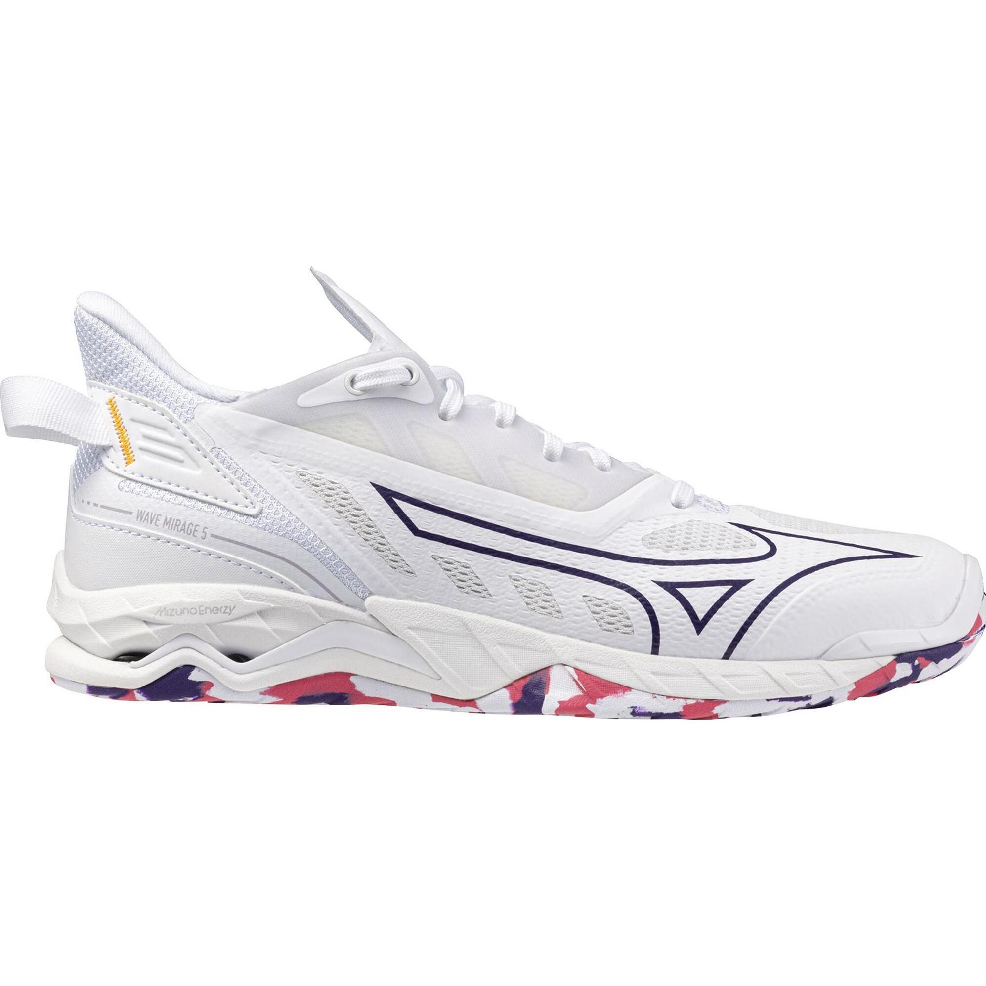 Mizuno, Damen, Hallenschuhe, Wave Mirage 5 (39), Weiss