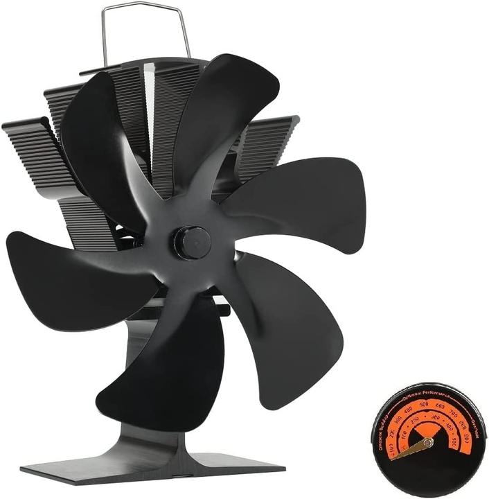 Image du produit Highsam Ventilateur de cheminée à 6 pales, support