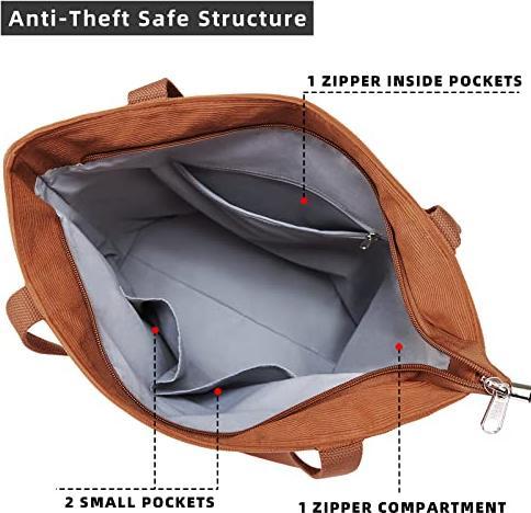 Immagine prodotto Only-Bags.Store borsa a tracolla con cerniera, borsa shopper grande, borsa tote, borsa a mano