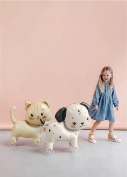 Actual product image Partydeco Foil balloon cat on wheels, 61x65 cm (1x)