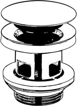 Image du produit Kludi verchromtes, abschliessbares Ablassventil (Ensemble de drainage, 1 1/4")