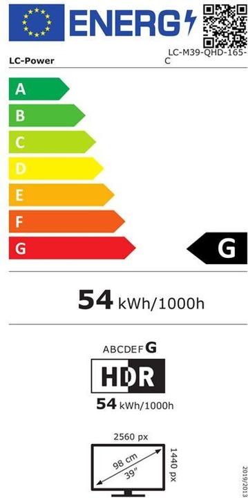 Energie-Label LC-Power LC-M39-QHD-165-C (2560 x 1440 Pixel, 38.50")