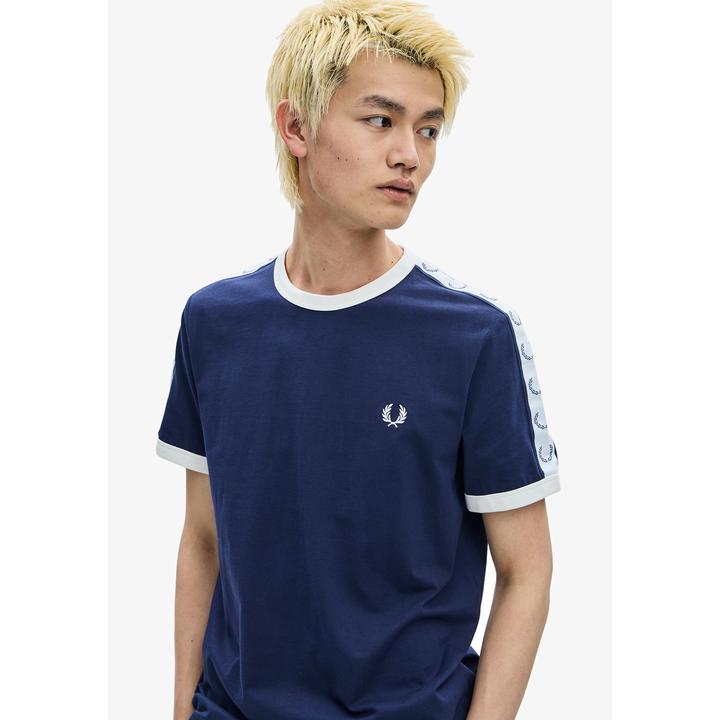 Immagine prodotto Fred Perry T-shirt con finiture a contrasto e strisce (L)