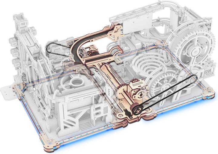 Productafbeelding Rokr Link Pack (Spaceport & Nachtstad) - 3D houten bouwpakket