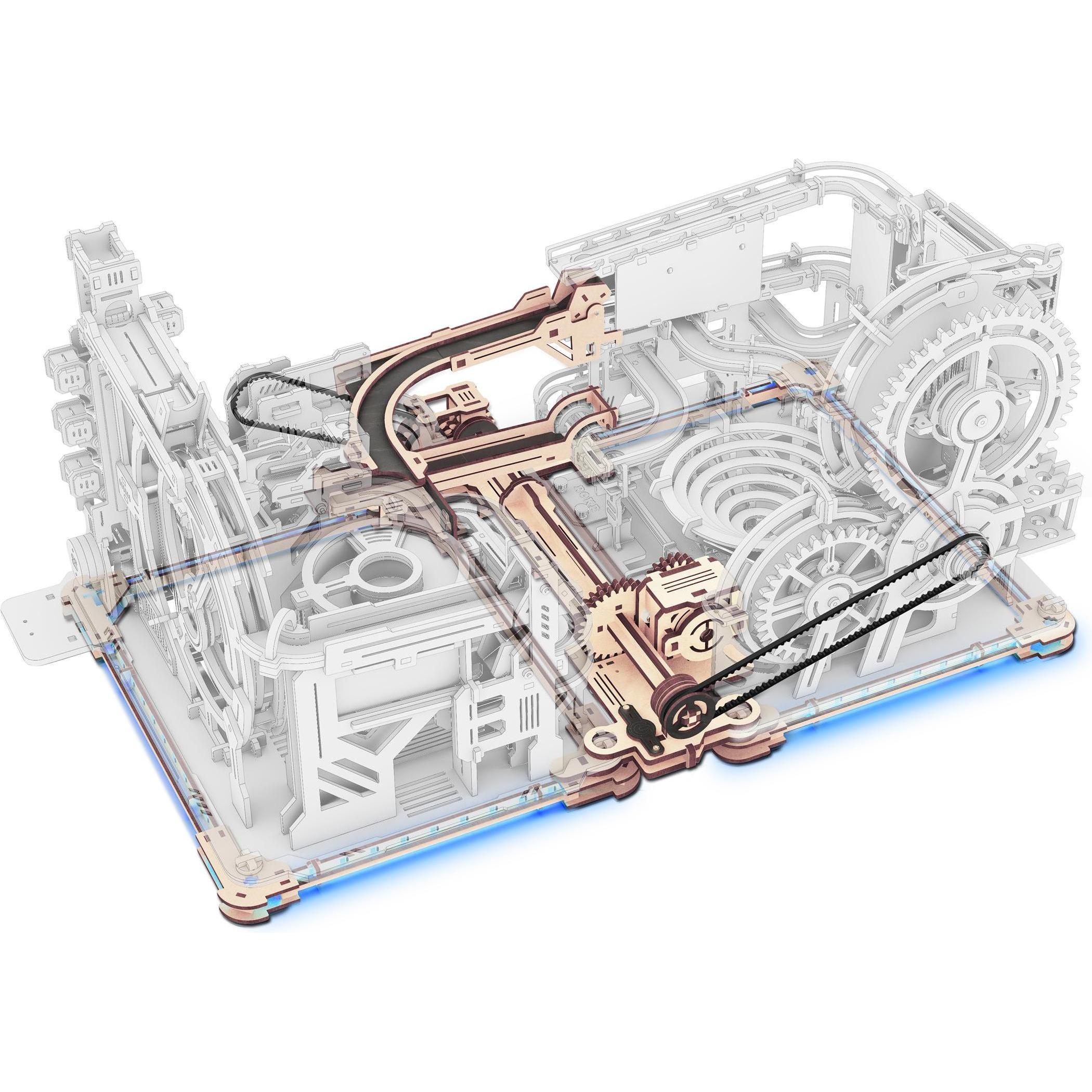 Rokr Link Pack (Spaceport & Night City) - Kit di costruzioni in legno 3D