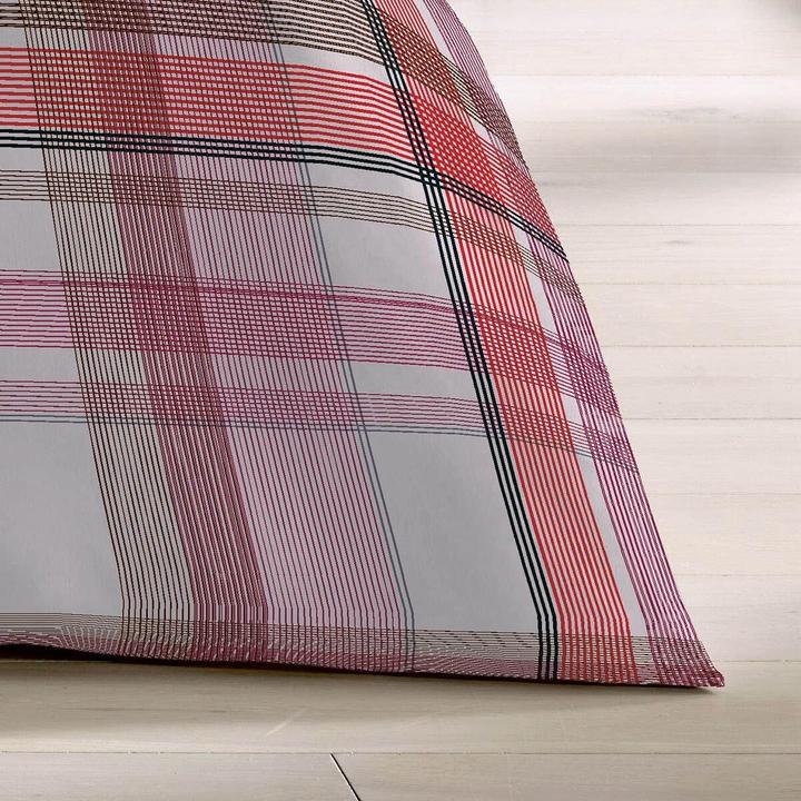 Image du produit Fleuresse Mako-Satin Bettwäsche Milano 114323 rot (Set de linge de lit, 155x200 cm + 80x80 cm)