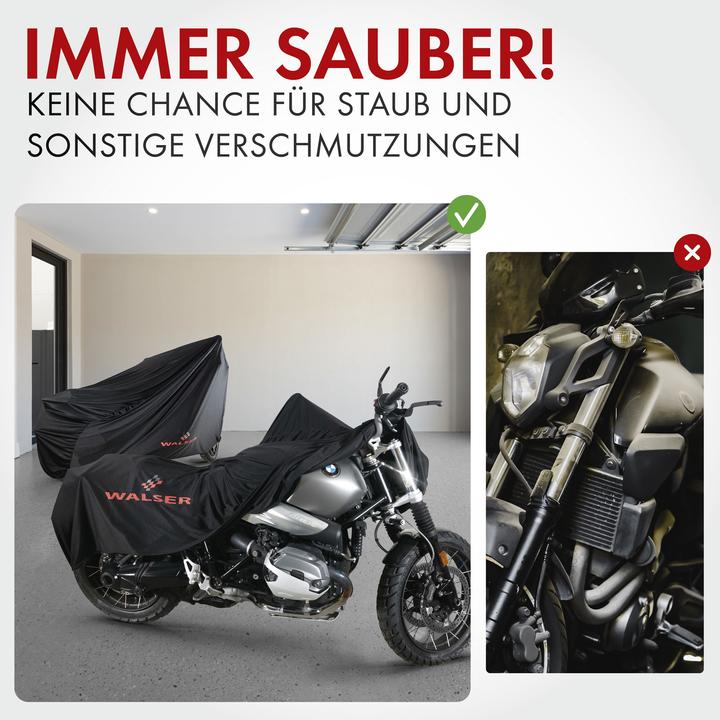 Actual product image Walser Motorbike tarpaulin Indoor Stretch L, motorbike tarpaulin - 250x100x130 cm