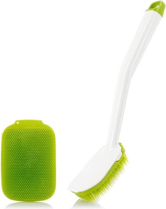 Produktbild Joseph Joseph CleanTech 2-tlg. Spülbürsten- und Schrubber-Set - Weiss/Grün (1 Stk.)