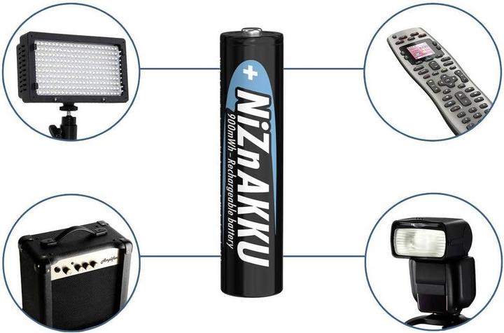 Produktbild Ansmann NiZN Akku (4 Stk., AAA, 550 mAh)