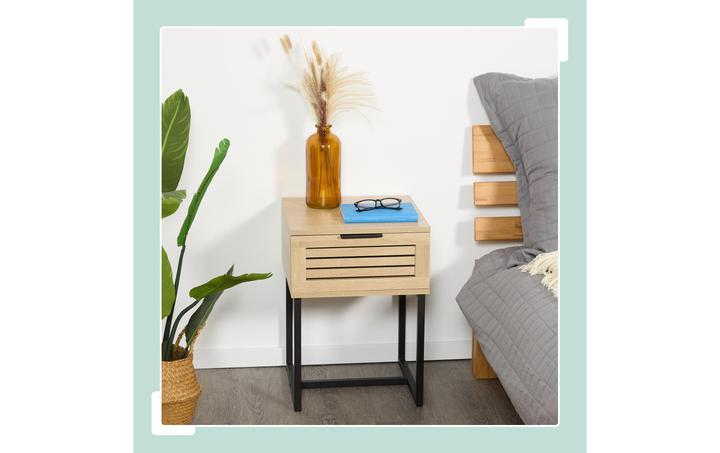 Actual product image Relaxdays Bedside Table (40 x 41.5 x 55.5 cm)