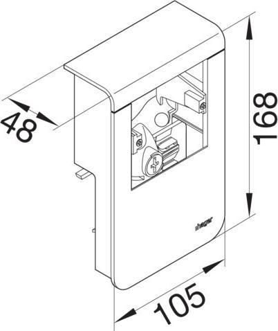 Actual product image Hager SL201159019011 (Duct)