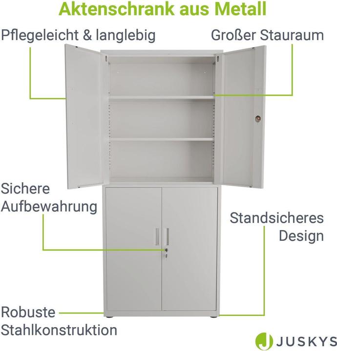 Produktbild Juskys Aktenschrank (80 x 40 x 180 cm)