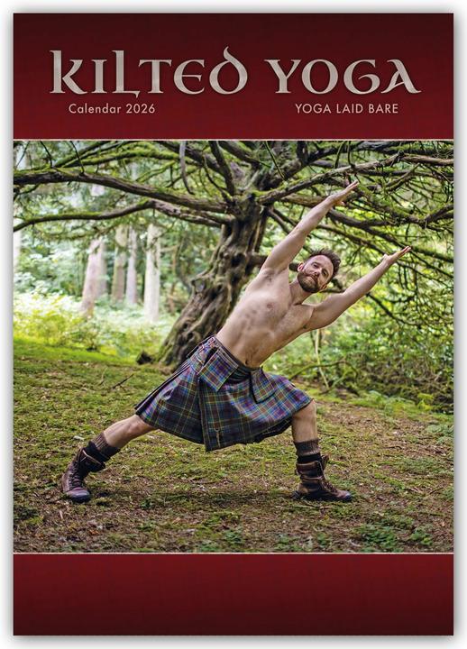 Produktbild Kilted Yoga 2025 - A3-Posterkalender (29,5 x 42 cm)