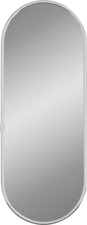 vidaXL Wandspiegel Silbern 40x15cm Oval Flurspiegel Spiegel Hängespiegel Deko (40 x 15 cm)