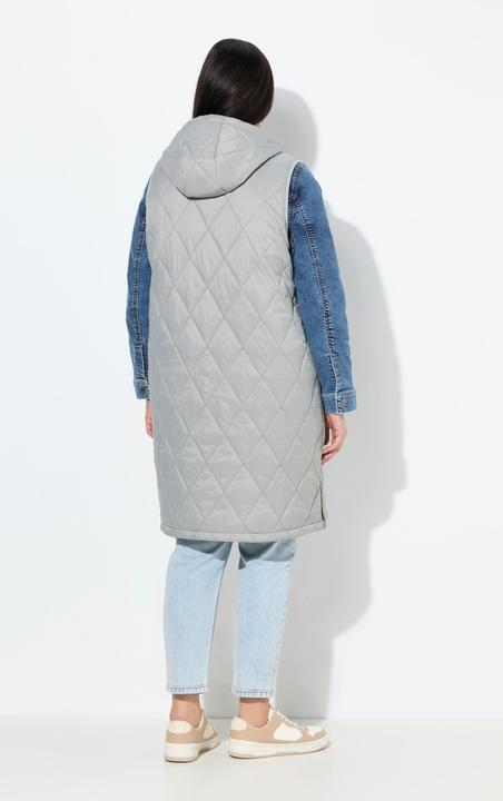 Produktbild Ulla Popken HYPRAR Long-Steppweste, wasserabweisend, 2-Wege-Zipper (60)