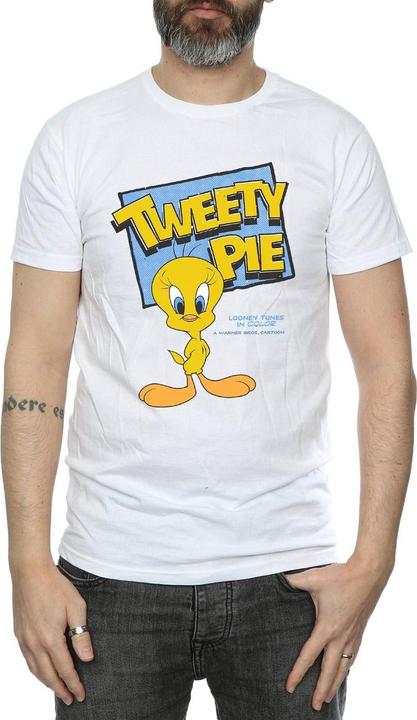 Actual product image Looney Tunes Mens Classic Tweety Cotton T-Shirt (XL)