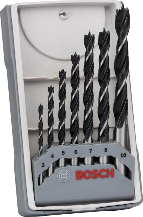 Produktbild Bosch Professional Zubehör PRO Wood Holzspiralbohrer-Set. 7-tlg. (8 mm, 10 mm, 4 mm, 3 mm, 5 mm, 6 mm, 7 mm)