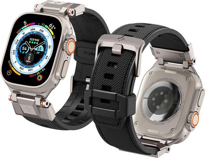Image du produit Spigen Dura Pro Armor (35 mm, Polyuréthane thermoplastique (TPU), Nylon, Watch Series 7 (45mm), Watch Series 7 (44 mm), Watch Series 3 42mm)