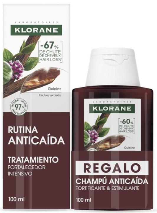 Klorane A La Quinina Y Edelweiss Bio Sã‰Rum Estuche 2 pz (100 ml)