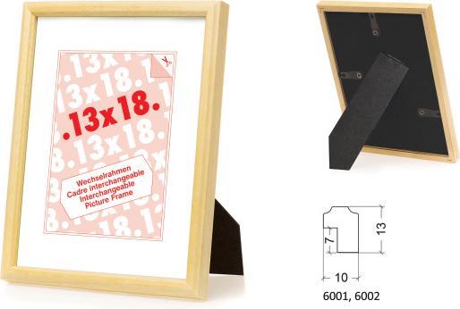 Produktbild Debex Holz-Wechselrahmen - braun (21 x 30 cm)