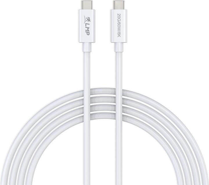 Actual product image LMP USB-C Lade- und Datenkabel - USB-C zu USB-C (3 m, USB 4.0, 60 W)