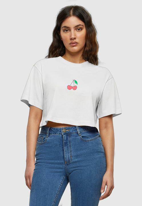 Produktbild Merchcode Ladies Summer - Sweet Cherry Short Oversized Tee - 170879 (3XL)
