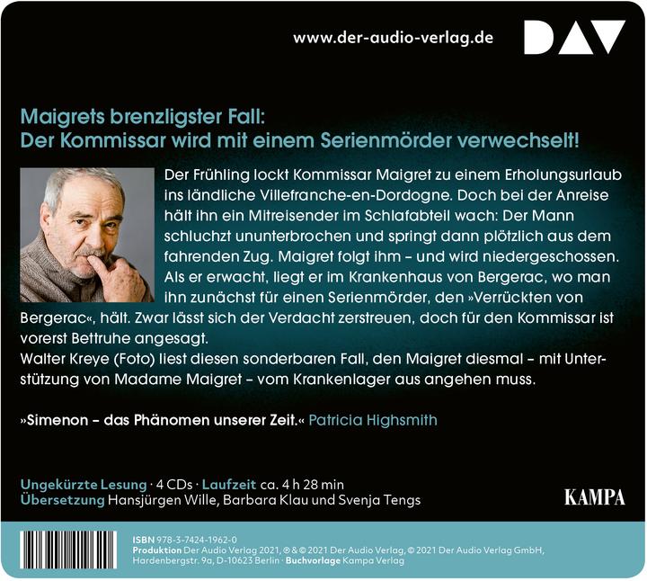 Produktbild Maigret und der Verrückte von Bergerac (Hansjürgen Wille, Svenja Tengs, Barbara Klau, Wolfgang Stockmann, Georges Simenon, Deutsch)