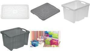 Produktbild keeeper Deckel "franziska" fr Multi-Box M, crystal-grey (35 cm)