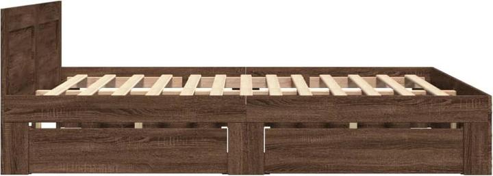 Actual product image VidaXL Bed frame with headboard (140 x 200)
