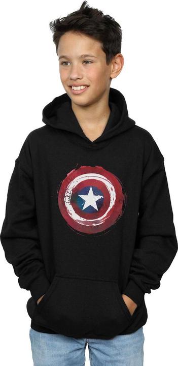 Immagine prodotto Captain America Splatter Shield Felpa con Cappuccio Ragazzi (116)
