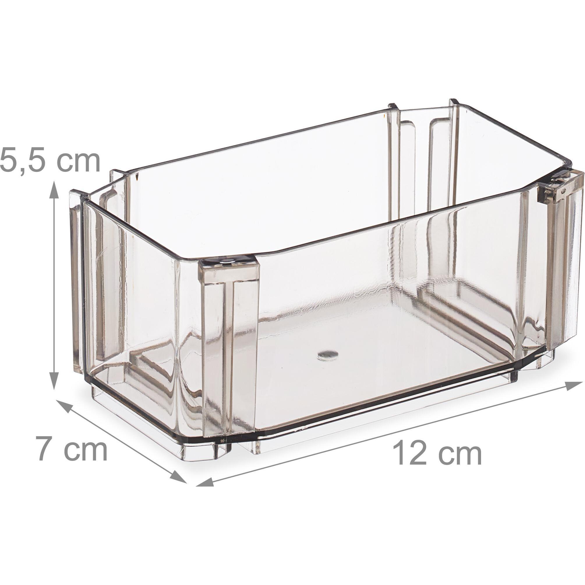 Thumbnail - Relaxdays, Aufbewahrungsbox, 8-tlg. Schubladen-Ordnungssystem (12 x 7 x 5.5 cm, 0.46 l)