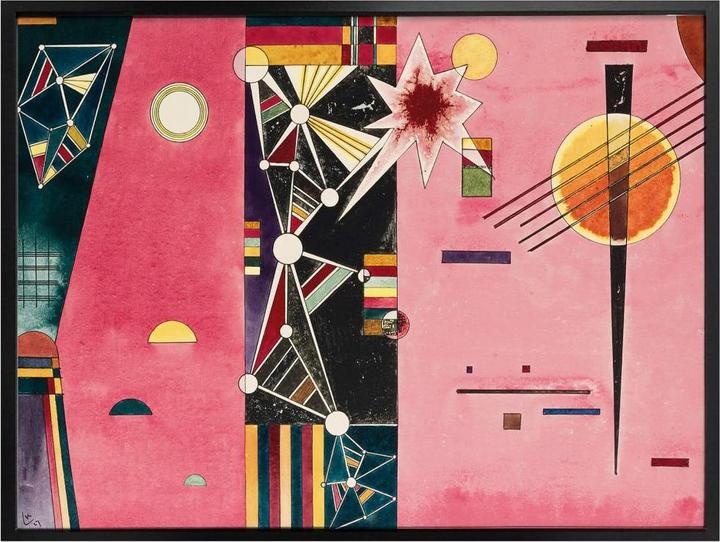 Immagine prodotto Trenddeko Kandinsky - Rosa Rosso (40 x 30 cm)