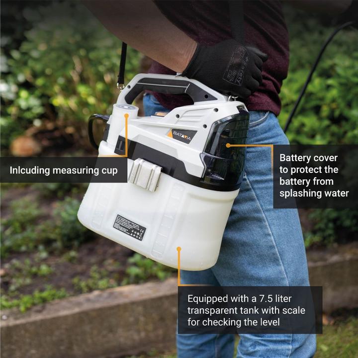 Immagine prodotto Batavia Spruzzatore a pressione a batteria da 18V 7,5 L (senza batteria e caricabatterie) (7.50 l)