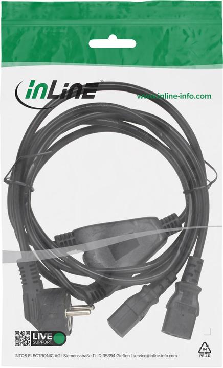 Produktbild InLine Netz-Y-Kabel (1 m)
