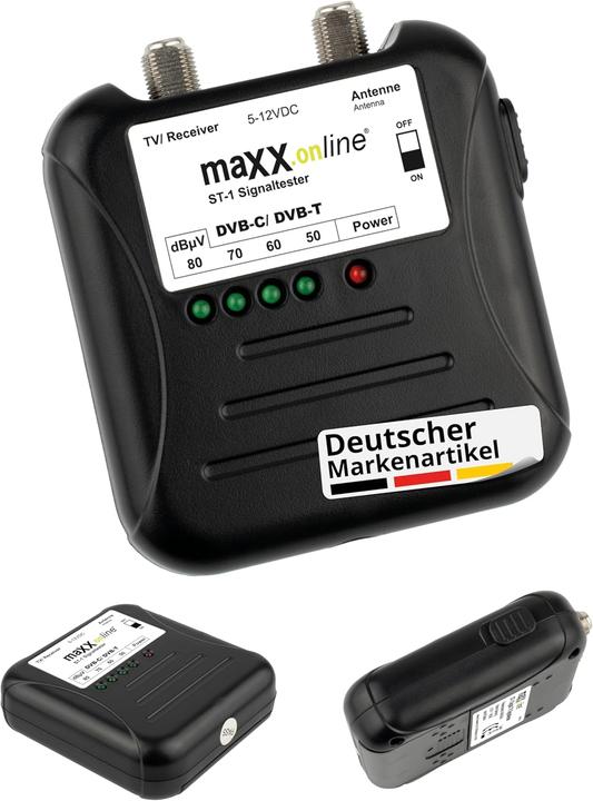Maxx.onLine Signaltester für DVB-C/DVB-T Kabelfernsehen