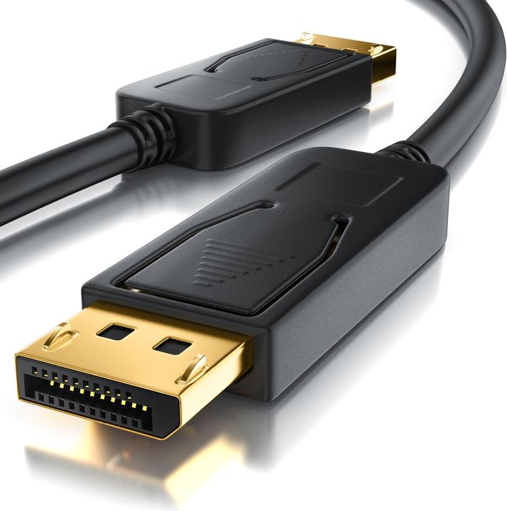 Image du produit CSL Câble DisplayPort 4k 60Hz Ultra HD - DisplayPort 1.2 vers DP 4K 1.2 y compris le transfert audio (5 m, DisplayPort, 1.2)