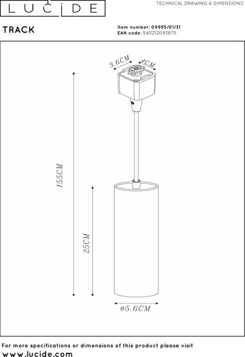 Produktbild Lucide Track Floris (GU10)