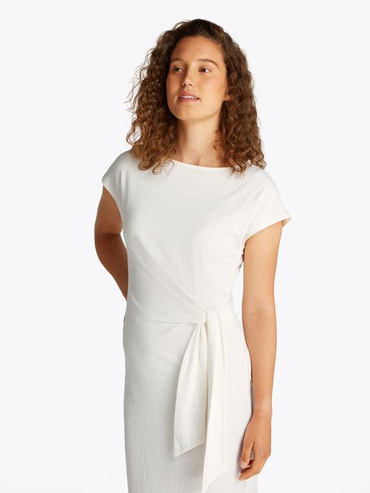 Image du produit Tommy Hilfiger Vestito Midi con Scollo a Barca e Nodo (S)