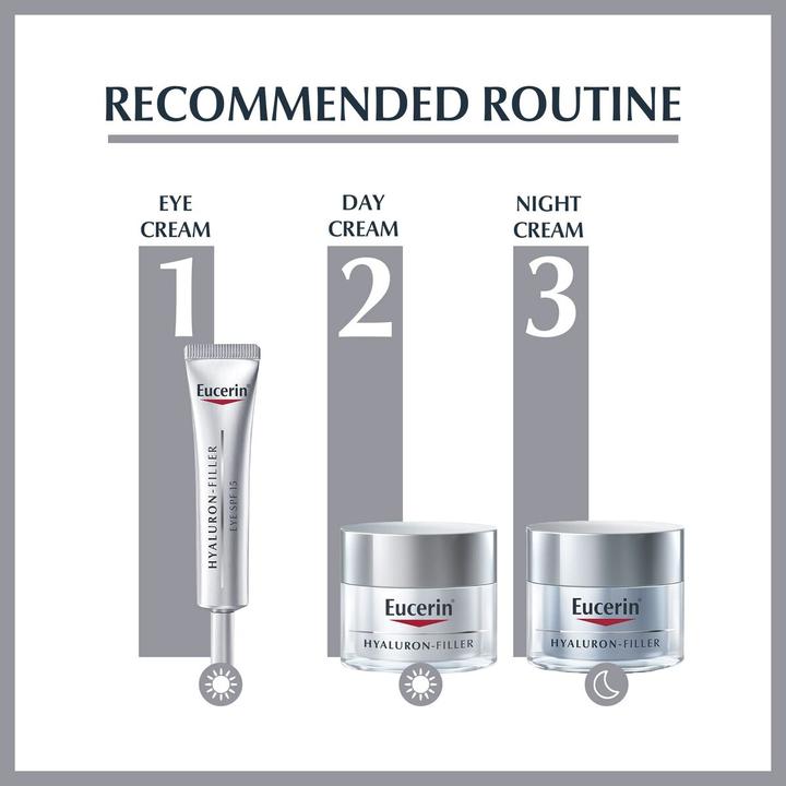 Actual product image Eucerin Hyaluron Filler Day Care for Dry Skin Lsf15 (50 ml) (50 ml, Day cream, SPF 15)